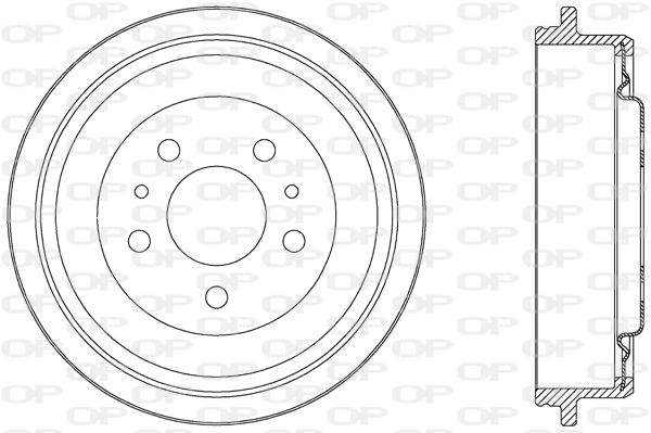 OPEN PARTS Тормозной барабан BAD9040.20